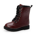 Children's boots, girls' booties, spring and autumn 2023 new Korean version of the British boys' martin boots, black school performance shoes. 