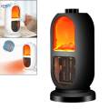 Mini Personal Desktop Electric Heater Indoor Use Quiet Mute for Office Black. 