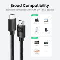 Ugreen HDMI 2.1 Cable Ultra High-speed 8K@60Hz eARC 48Gbps HDR Dolby Vision HDCP 2.3 Thin Slim Lead for Xiaomi Mi Box PS5 HDMI Splitter Cable HDMI Dolby Vision 48Gbps HDMI for Computer Projector. 