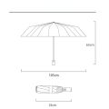 16K Double Bones Large Umbrella Men Womens Windproof Umbrellas Fully Automatic Folding Umbrella for Business Sun Rain Travel.