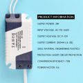 AC 90-240V to DC 9-12V 3W Constant Current LED Strip Power Driver Transformer.