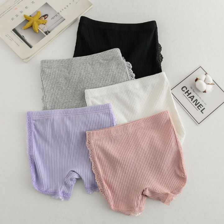 Girls Safety Pants Cotton Extra Anti-Exposure Short Pants Lace Shorts Children's Leggings Summer Baby Underwear