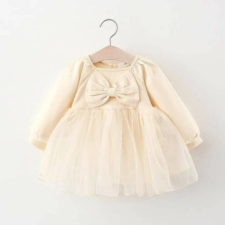 Baby%20Girls%20Solid%20Cream%20Color%20fashionable%20beautiful%20party%20dress%20for%206month,1,2,3,4%20Years%20Babies%20-%20Image%202