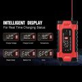 FOXSUR Automatic Battery Chargers 12V/10A 24V/5A Intelligent Pulse Repairing Charge Device. 