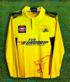 Chennai Super King Jersey Full Sleeve Collar Polo Cricket Jersey For Men - IPL Jersey 2024 - Chennai Jersey 2024. 
