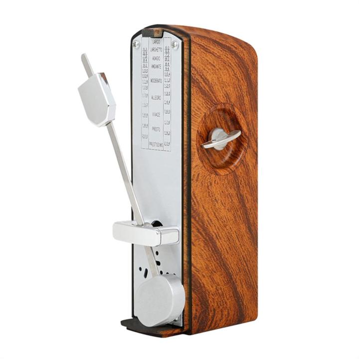 Piano Mechanical Metronome Musical Instent Rhythm Metronome for Universal Piano Guitar Violin Musical Light Wood Color