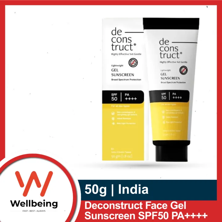 Deconstruct Face Gel Sunscreen SPF50 PA++++ 50gm | India