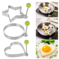 5Pcs/Set Stainless Steel 5 Style DIY Fried Egg Pancake Shaper Omelette Mold Mould Frying Egg Cooking Tools Kitchen Accessories Gadget. 