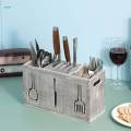 Utensil Holder Flatware Holder Cutlery Holder Container Wooden Silverware Organizer Tableware Storage Rack for Restaurant Dining Table Home.