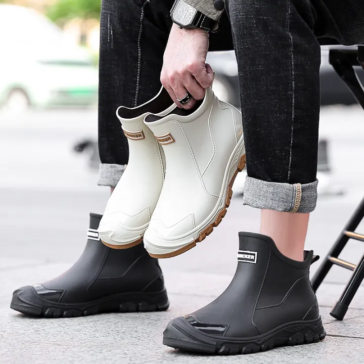 Cross-border%20rain%20boots%20men's%20short%20tube%20low-top%20rain%20boots%20anti-slip%20car%20wash%20water%20shoes%20plus%20fleece%20rubber%20shoes%20waterproof%20four%20seasons%20fashion%20water%20boots%20-%20Image%202
