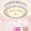 Romantic Pastoral Master Bedroom Light Warm PinkledCeiling Light Creative Wedding Room Lamps Princess Girl Room Light.