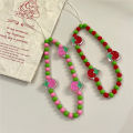 Trendy Mobile Strap Charm Beads Chain Bracelet Jewelry for Women Girls Anti-Lost Lanyard Accessories Gifts. 