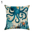 Octopus Sea Turtle Whale Sea Horse Cushion Cover Throw Pillow Case Sofa Decor. 