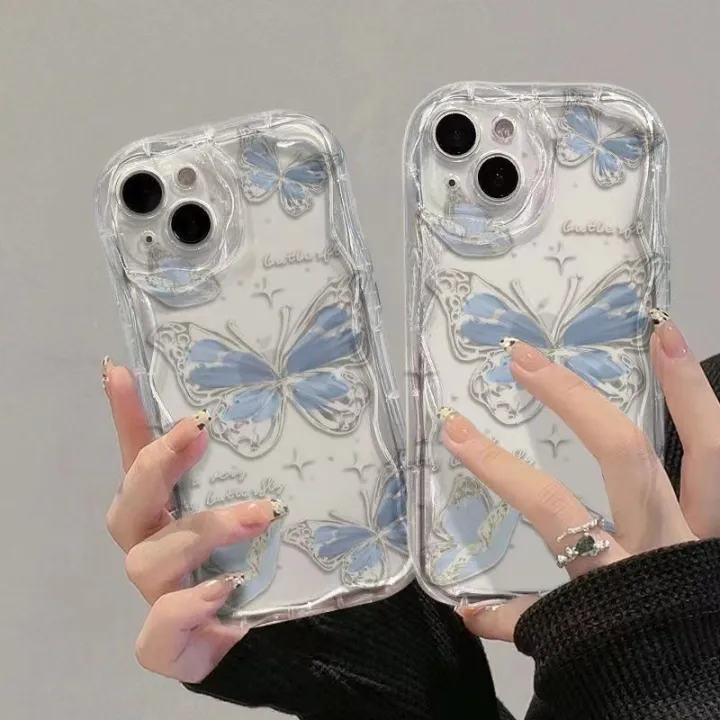 Cute%20Cream%20Butterfly%20Casing%20Oppo%20A60%204G%20Case%20-%20Image%203