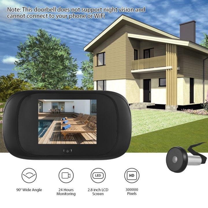 Digital%20Door%20Viewer%20Front%20Door%20Peephole%20Camera%202.8-inch%20Color%20Display%20Screen%20Monitor%2090%20Degree%20Wide%20Angle%20Home%20Visual%20Doorbell%20Peephole%20Viewer%20for%20Home%20Apartment%20Security%20System%20Wireless%20Viewer%20Camera%20-%20Image%205