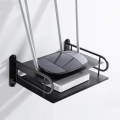 Wall Mount Metal Wireless Wifi Router Stand Storage Box Shelf Wall Hanging Storage Organizer. 