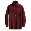 New Winter High Neck Thick Warm Sweater Men Turtleneck Sweaters Slim Fit Pullover Men Knitwear Korean Style Male Double Collar.