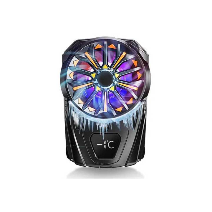 thumbnail image 2 of Mikirini Phone Game Controller With Cooling Fan & Built-in Battery - 6 Finger Triggers For PUBG/COD 2 of 11