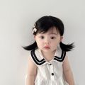 Fashion Cute 0-2Y Newborn Kids Bebe Headwear Hair Accessories Photograph Props Children Baby Girl Curly Wig Hat Cap Hairpiece.