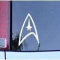 Sunset Graphics Decals Star Trek Federation Logo Vinyl Decal - White Window Sticker 10*15cm.