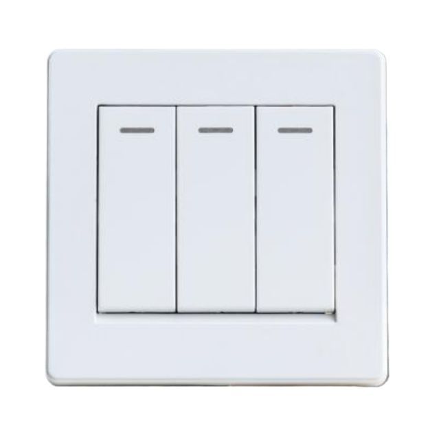 Energypac EG Aristro Series 10A 3 Gang Electrical Wall Switch 3Gang