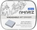 Doms Artist Essentials Amriz Kneadable Art Eraser | Ideal For Graphite Pencil, Charcoal & Pastel | Soft & Pliable | Perfect For Professional & Amateur Artists | Grey,.