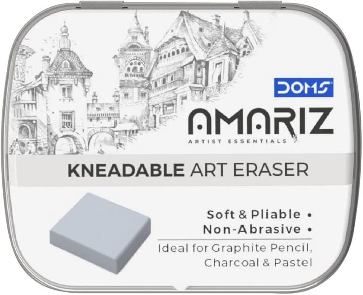 Doms%20Artist%20Essentials%20Amriz%20Kneadable%20Art%20Eraser%20%7C%20Ideal%20For%20Graphite%20Pencil,%20Charcoal%20&%20Pastel%20%7C%20Soft%20&%20Pliable%20%7C%20Perfect%20For%20Professional%20&%20Amateur%20Artists%20%7C%20Grey,%20-%20Image%203