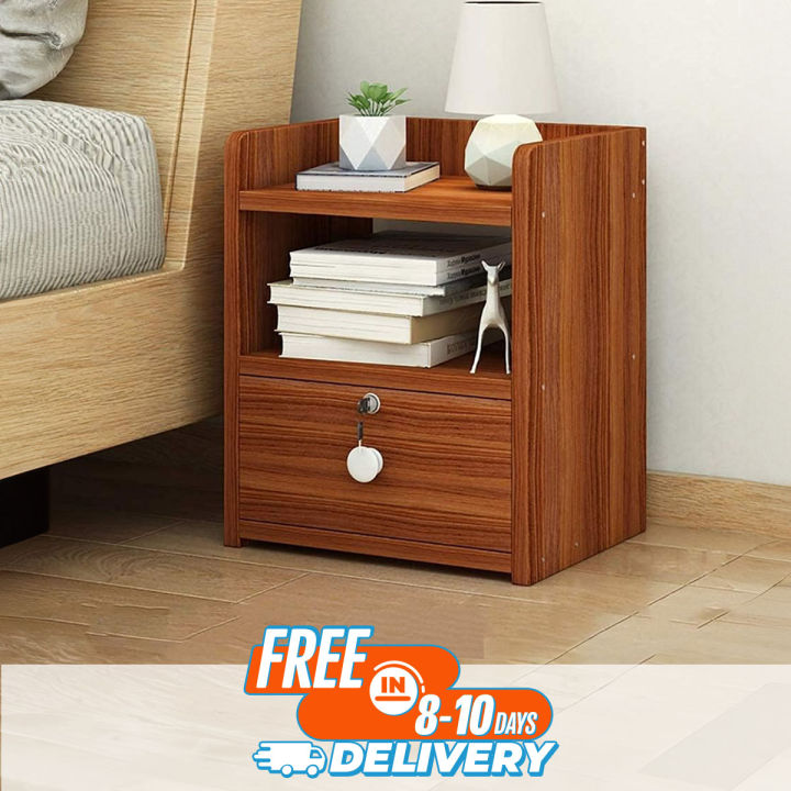 RK MDF M16 Bed Side Table BedSide Table, Site Table, End Table for Small Space 18x14x12 Inches