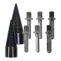 1Set Easysplit Drill Bit Easy Split Drill Bit Wood Log Drill Bit Steel Firewood Splitter (32/42mm). 