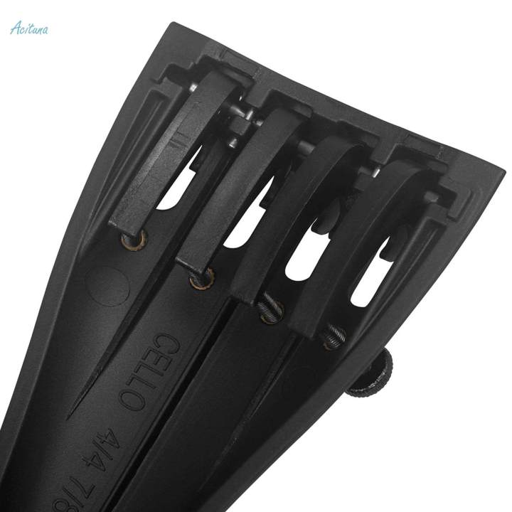 Carbon Fiber Cello Tailpiece Luthier Supply with Adjustable Tailgut Durable for 3/4 4/4 Cello
