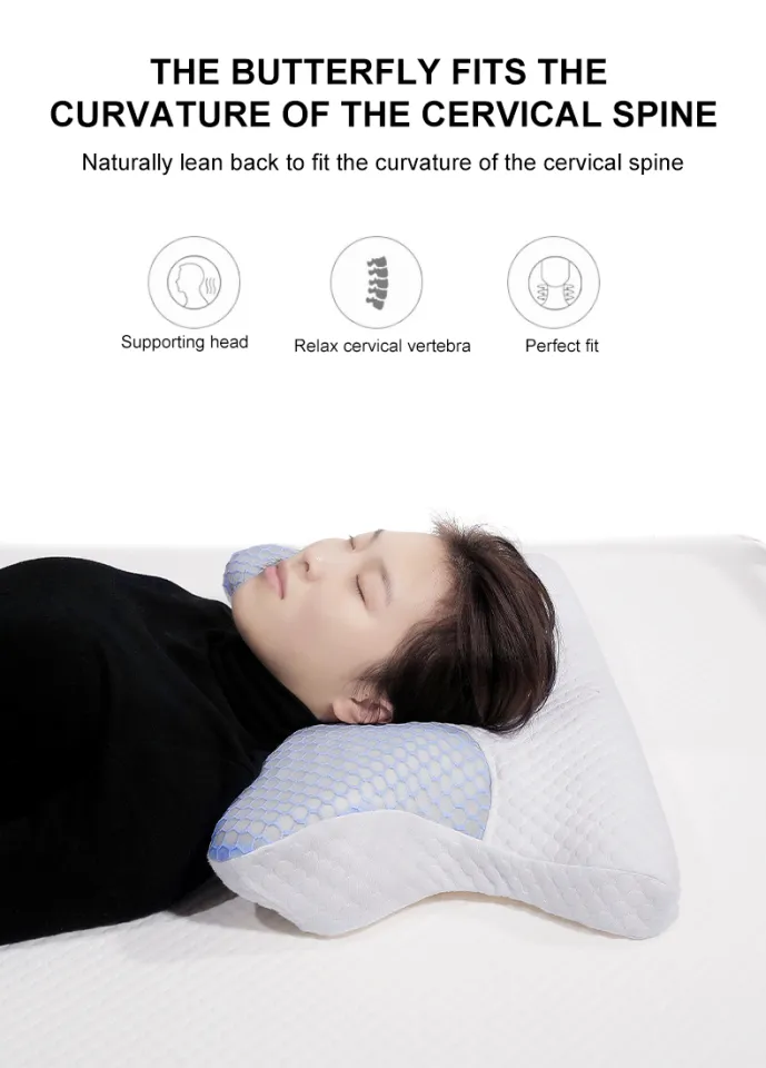 Orthopedic Pillow Butterfly Shaped Memory Cotton Relax Pillow Slow