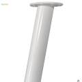 Adjustable Table Leg Multipurpose Adjustable Height Metal Pipe Legs for Office 425mm to 600mm White. 