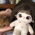 20cm Plush Cotton Doll Idol Stuffed Super Star Figure Dolls No Attribute Crying Cotton Doll Can Change Clothes Kids Gift.