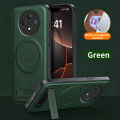 lthmy for Oppo Reno 12F 4G Supports Magnetic Wireless Charging Casing Matte Leather Phone Case Shockproof Protection Cases Armor Bracket Back Cover.