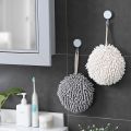 Chenille Hand Towels Kitchen Bathroom Hand Towel Ball with Hanging Loops Quick Dry Soft Absorbent Microfiber Towels. 