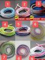 1.4M Colorful Laser TPU Data Cable Protector - Universal USB Charger Cable Sleeve. 