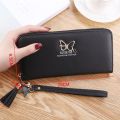 Ladies Clutch Long Wallets Simple Mobile Phone Bags Square Money Bag Multifunctional Zipper Card Holder for Women cartera mujer.