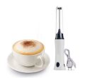Electric Milk Frother Rechargeable Handheld Wand Coffee Mixer for Latte Hot Milk Eggbeater with Charging Cable. 