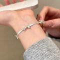 Fashion Sweet Bow Bracelets For Women Girls Sparkling Delicate Ribbon Bowknot WANNA. 