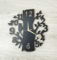 Wall Clock  Black Tree Birds Shaped Laser Cut Designer Wooden Wall Clock.. 