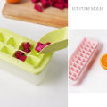 Ice Cube Tray With Lid and Bin 33 Mini Nuggets Ice Tray For Freezer Comes with Ice Container and Cover SPACE SAVING.