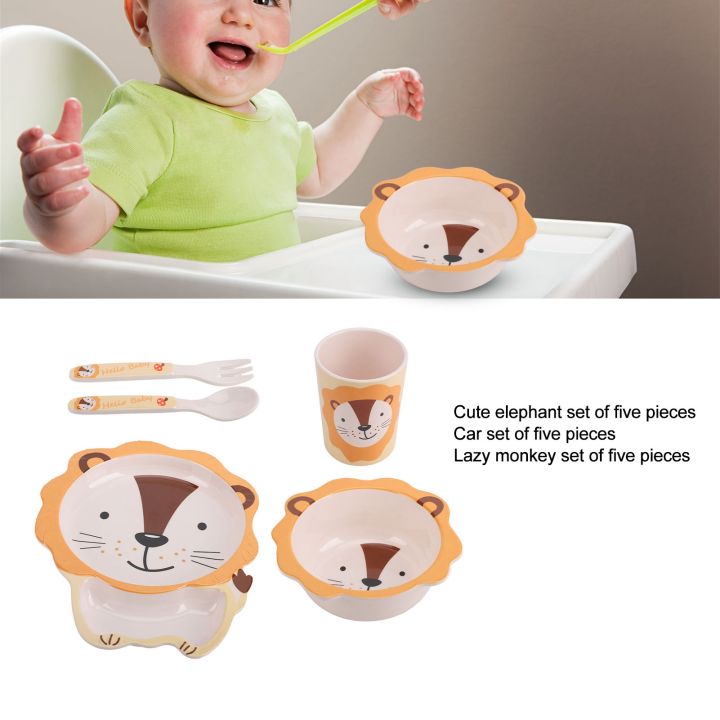 Kids%20Plates%20Set%20Cartoon%20Dishes%20Plates%20Utensils%20Set%20For%20Toddler%20Divided%20Food%20-%20Image%203
