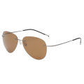 Ultra-Light Elastic Frameless round Polarized Sunglasses Men's Driving Night Vision Aviator Sunglasses.