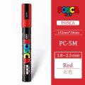 UNI PC-5M POP POSCA Marker 1.8-2.5mm Waterborne Advertising Poster/Graffiti Marker Characters Bright and Colorful Highlighter. 