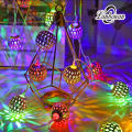 Golden Metal Ball Fairy Light, Metal Ball String Light - Fairy lights 20pcs string lights Party Wedding Decoration - Room Decoration Light. 
