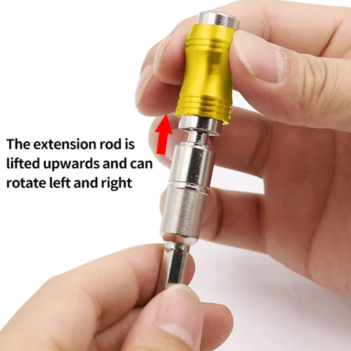 2PCS%20Magnetic%20Rotary%20Drill%20Head%20Bracket%20Magnetic%20Pivot%20Drill%20Head%20Bracket%20Magnetic%20Hexagonal%20Handle%20Adapter%20-%20Image%204
