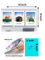 Elegant Islamic Wall Decor Set, Waterproof PVC Board, 3-Piece Home Interior Wall Art with Waterdrop Pattern. 