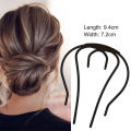 Women Hair Insert Comb Messy Bun Hair Pin Metal Wave Shape Hair Fork For Parties ANLAN. 