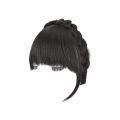 Wig Bangs Cushioned Cranial Vault Fluffy Covering Hair Slits Natural Invisible Light Braided Headband Bangs Wig Dating Supply.