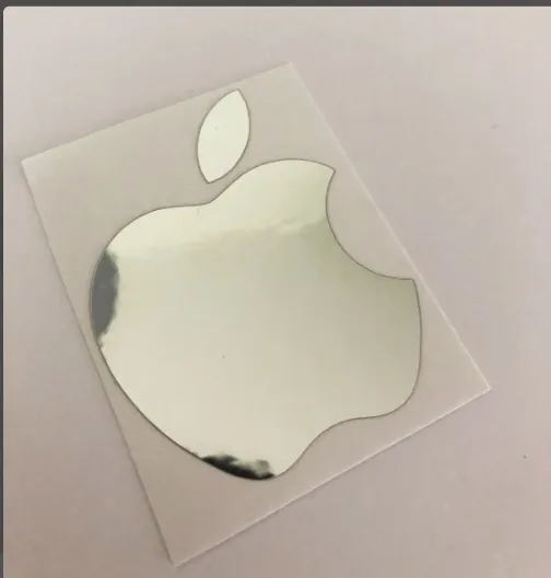 For Apple logo decal, Iphone logo sticker, Glitter Apple decal, Foil Apple Sticker, Rose Gold Apple logo Decal, Iphone logo decal